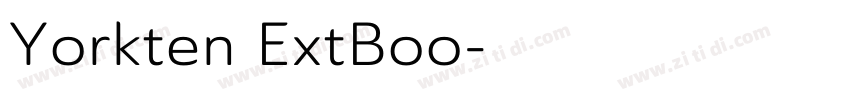 Yorkten ExtBoo字体转换